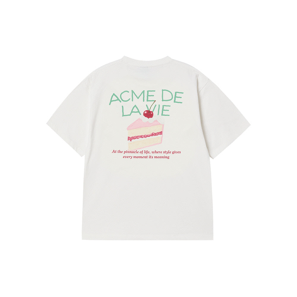 ADLV A PIECE OF CAKE SHORT SLEEVE T-SHIRT CREAM