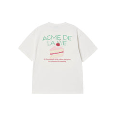 ADLV A PIECE OF CAKE SHORT SLEEVE T-SHIRT CREAM