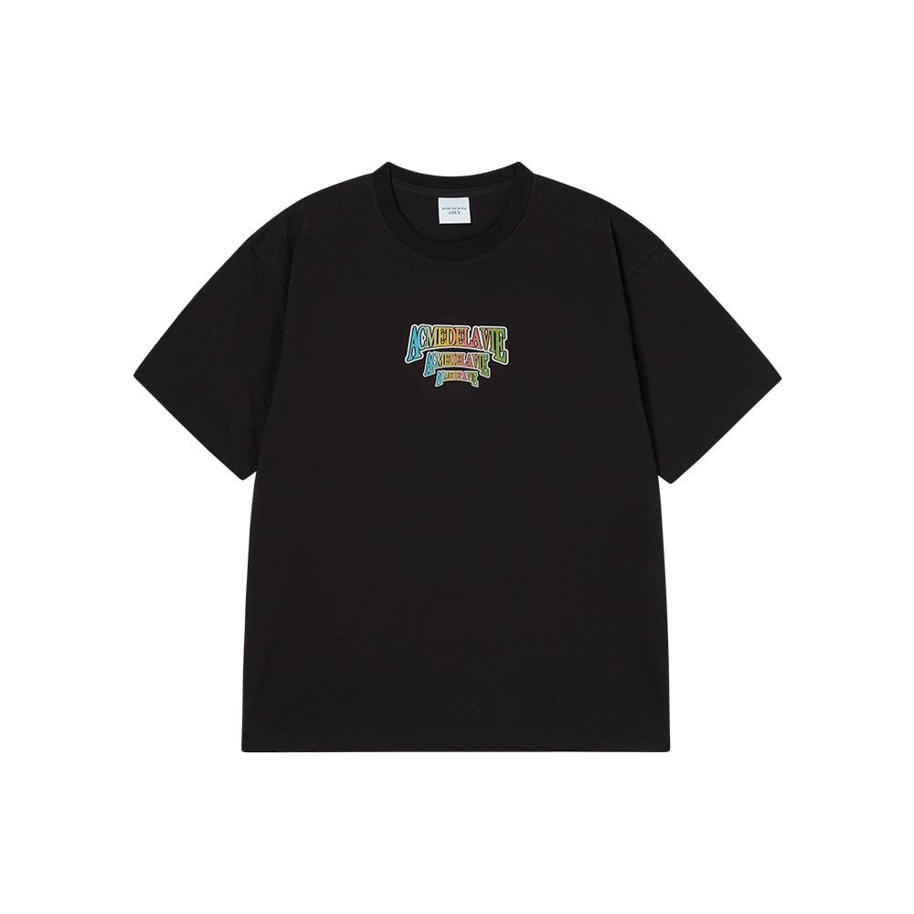 ADLV SWIRLING AC BEAR SHORT SLEEVE T-SHIRT BLACK
