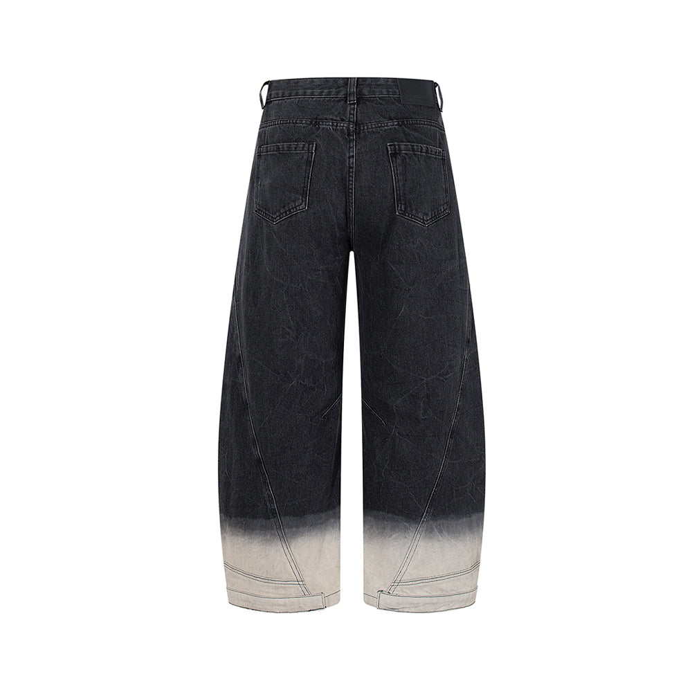 Contrast gradient jeans
