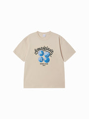 ADLV TENNIS BALL SHORT SLEEVE T-SHIRT DARK BEIGE