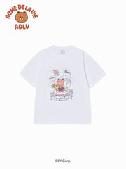 ADLV 15TH PARTY LINE FRIENDS SHORT SLEEVE T-SHIRT WHITE