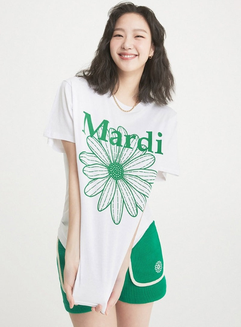 MARDI TSHIRT FLOWERMARDI_WHITE GREEN