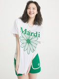 MARDI TSHIRT FLOWERMARDI_WHITE GREEN