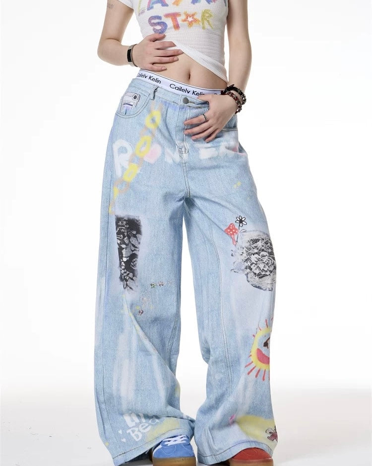 Simple washed jeans