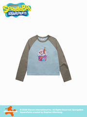 ADLV WOMAN SPONGEBOB CLUB HOUSE LONG SLEEVE