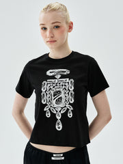 MARDI SLIM TSHIRT BIJOU_BLACK WHITE