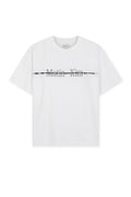 MATIN KIM CUTTED LOGO LAYERED TOP IN WHITE