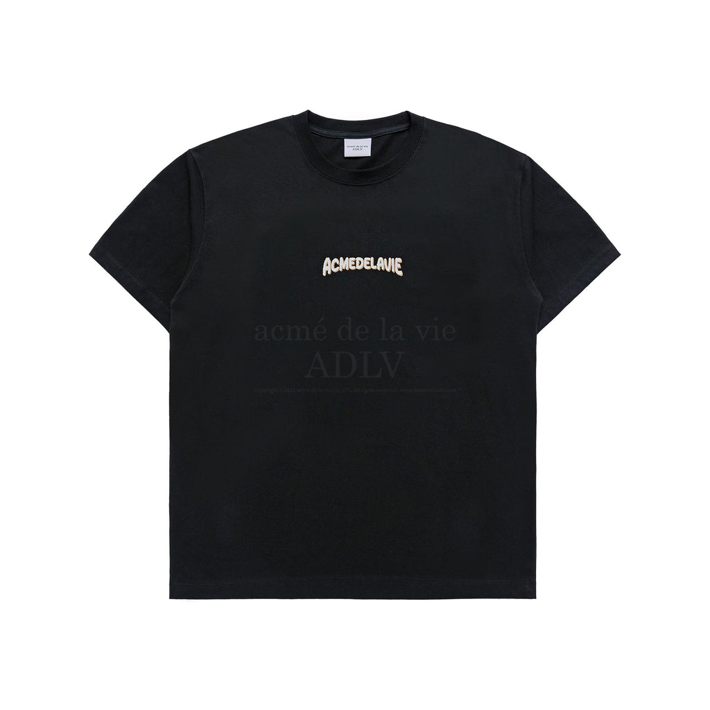 ADLV RABBIT T-SHIRT BEAR SHORT SLEEVE T-SHIRT BLACK