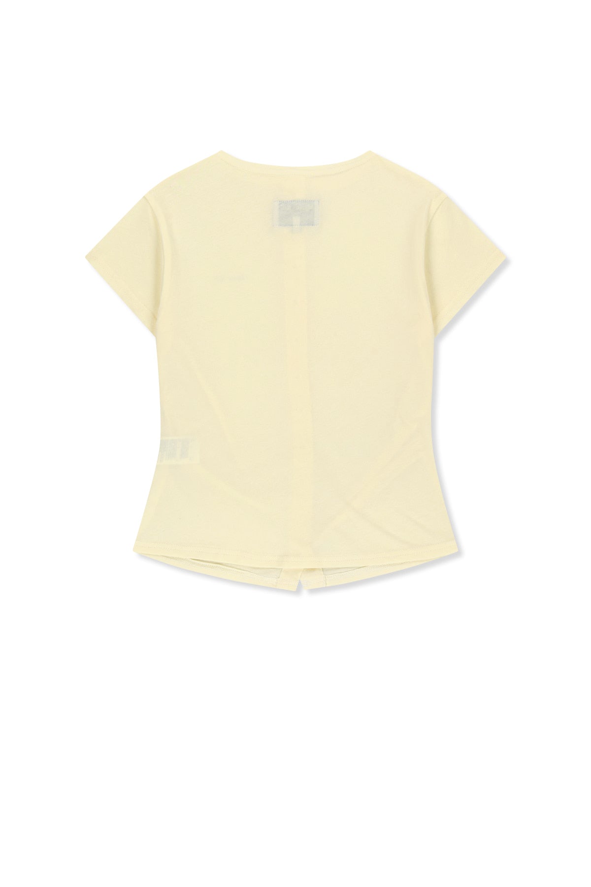 MATIN KIM SIDE SHIRRING BUTTON TOP IN CREAM