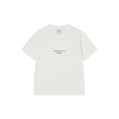 ADLV BASIC LOGO WOMAN SHORT SLEEVE T-SHIRT CREAM