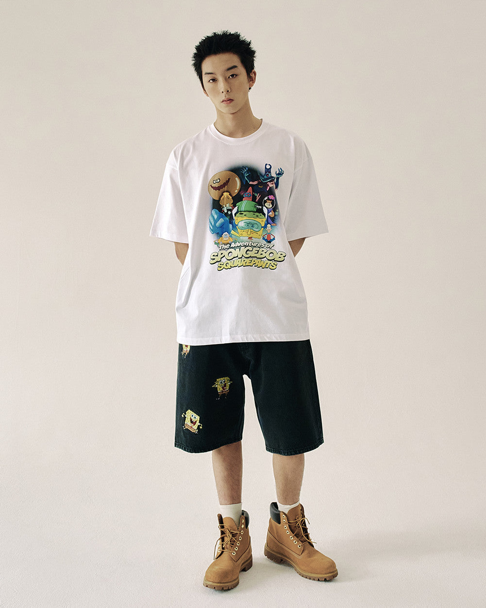 ADLV THE ADVENTURES OF SPONGEBOB SHORT SLEEVE T-SHIRT WHITE