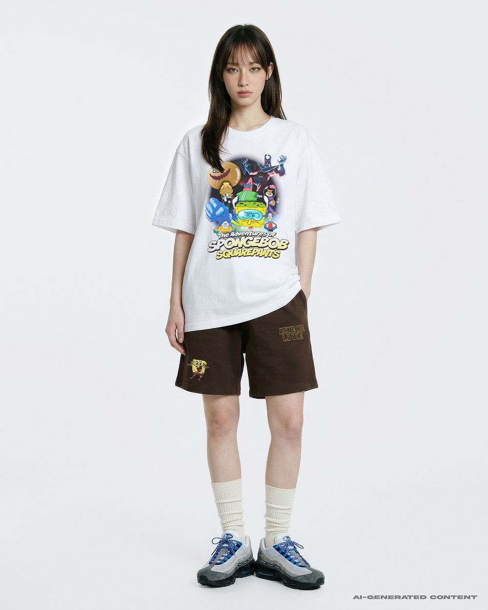 ADLV THE ADVENTURES OF SPONGEBOB SHORT SLEEVE T-SHIRT WHITE