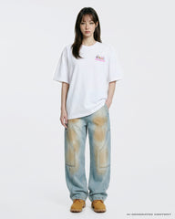 ADLV BUBBLE FONT SPONGEBOB SHORT SLEEVE T-SHIRT WHITE