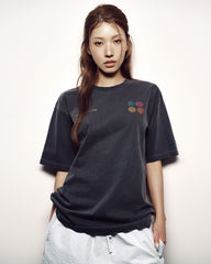 ADLV TAKE YOUR BOOST PIGMENT SHORT SLEEVE T-SHIRT CHARCOAL
