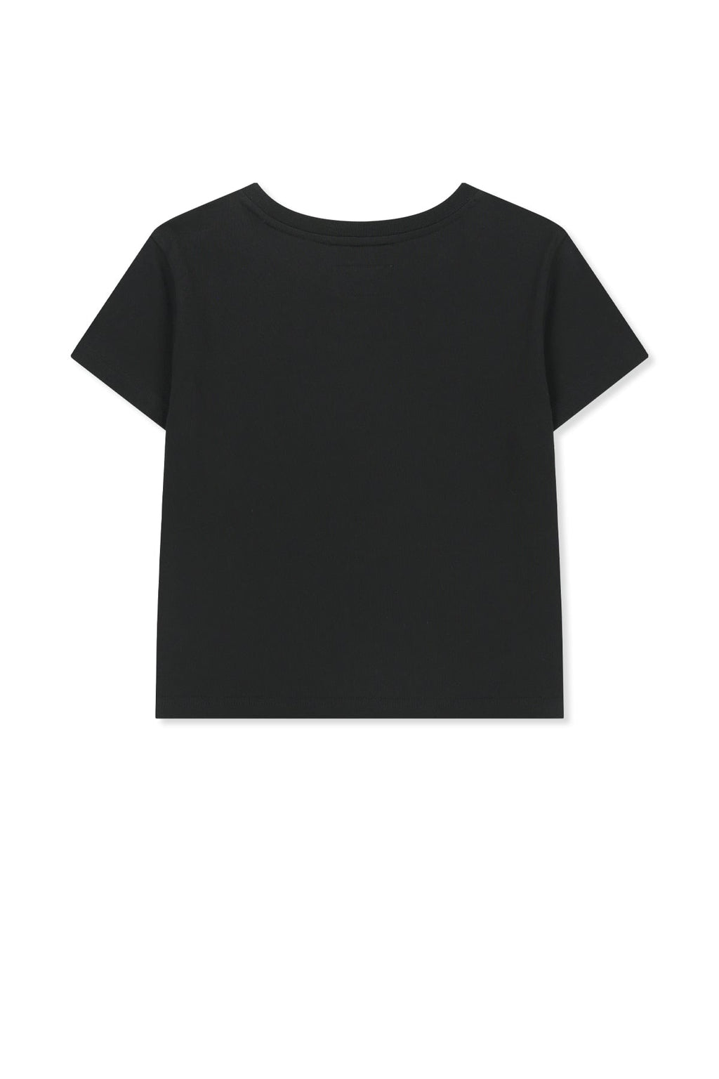 MATIN KIM ARCH LOGO CROP TOP IN BLACK