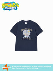 ADLV WOMAN HEART PEARL SHORT SLEEVE T-SHIRT NAVY