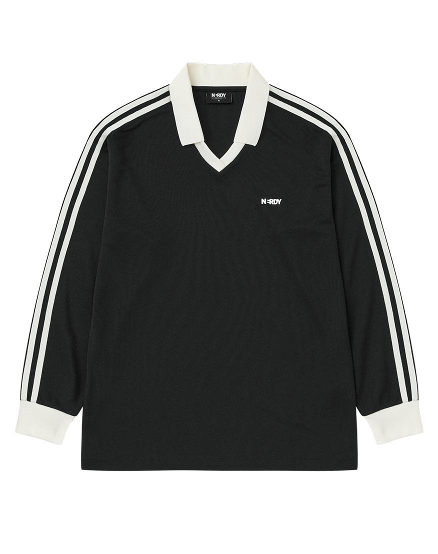 NERDY Classic NY Jersey Long Sleeve T-Shirt Black