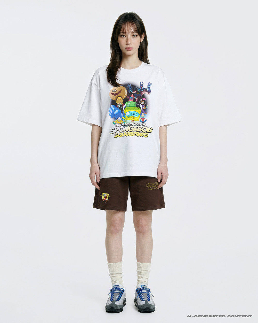 ADLV THE ADVENTURES OF SPONGEBOB SHORT SLEEVE T-SHIRT WHITE