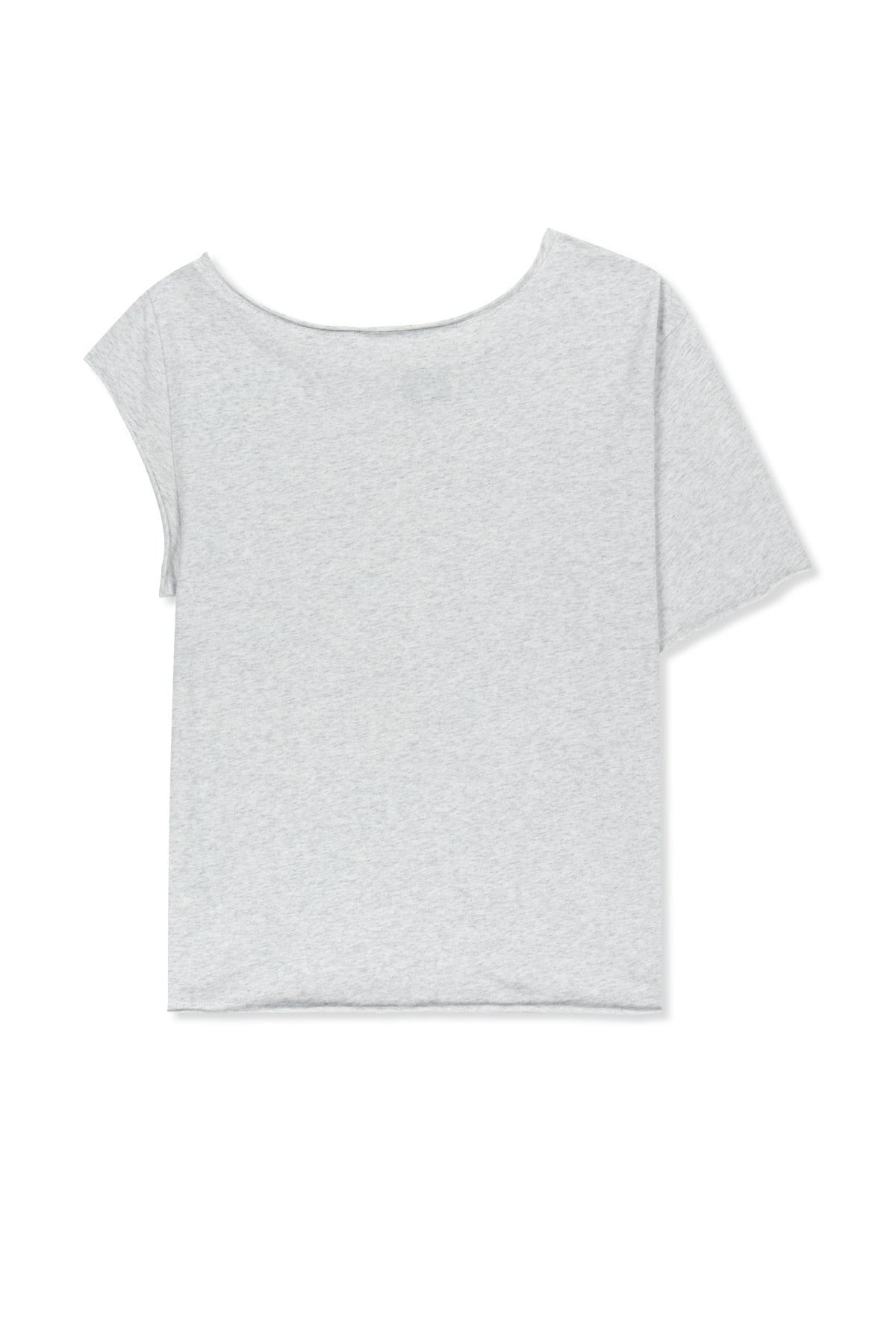 MATIN KIM ASYMMETRIC OFF SHOULDER TOP IN LIGHT GREY
