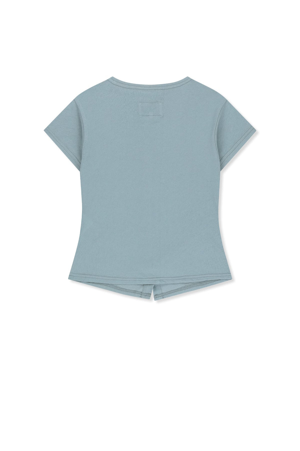 MATIN KIM SIDE SHIRRING BUTTON TOP IN LIGHT BLUE