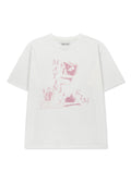 MATIN KIM PORTRAIT GRAFFITI LOGO TOP IN WHITE