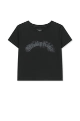 MATIN KIM ARCH LOGO CROP TOP IN BLACK