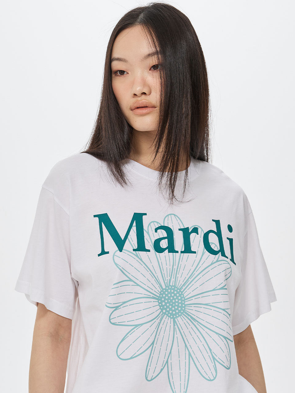MARDI TSHIRT FLOWERMARDI DUO_WHITE SAGEGREEN