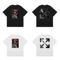 Off-White Vintage Poster Photo Arrow Cross Print Short Sleeve T-Shirt