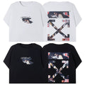 Off-White Collage Poster Arrow Cross Print Short Sleeve T-Shirt
