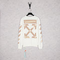 Off-White White Packing Tape Arrow Crewneck Sweatshirt