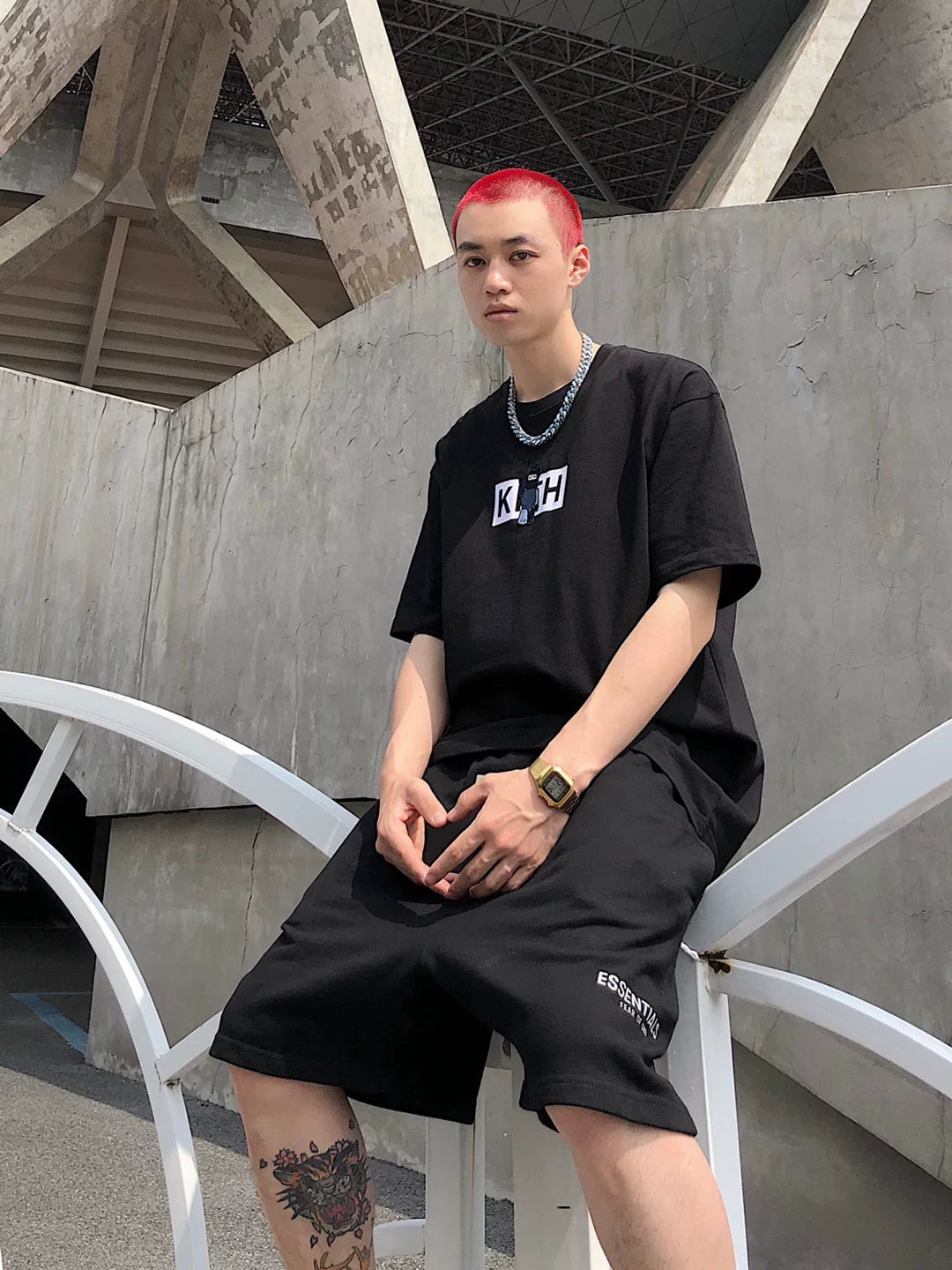KITH Bear Embroidered Logo T-Shirt