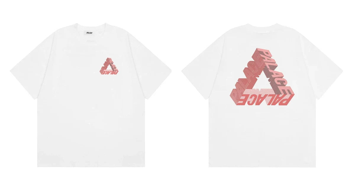 Palace White Pink Gradient Tri-Ferg Graphic Tee