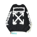 Off-White Black Spray Paint Frame Arrow Crewneck Sweatshirt