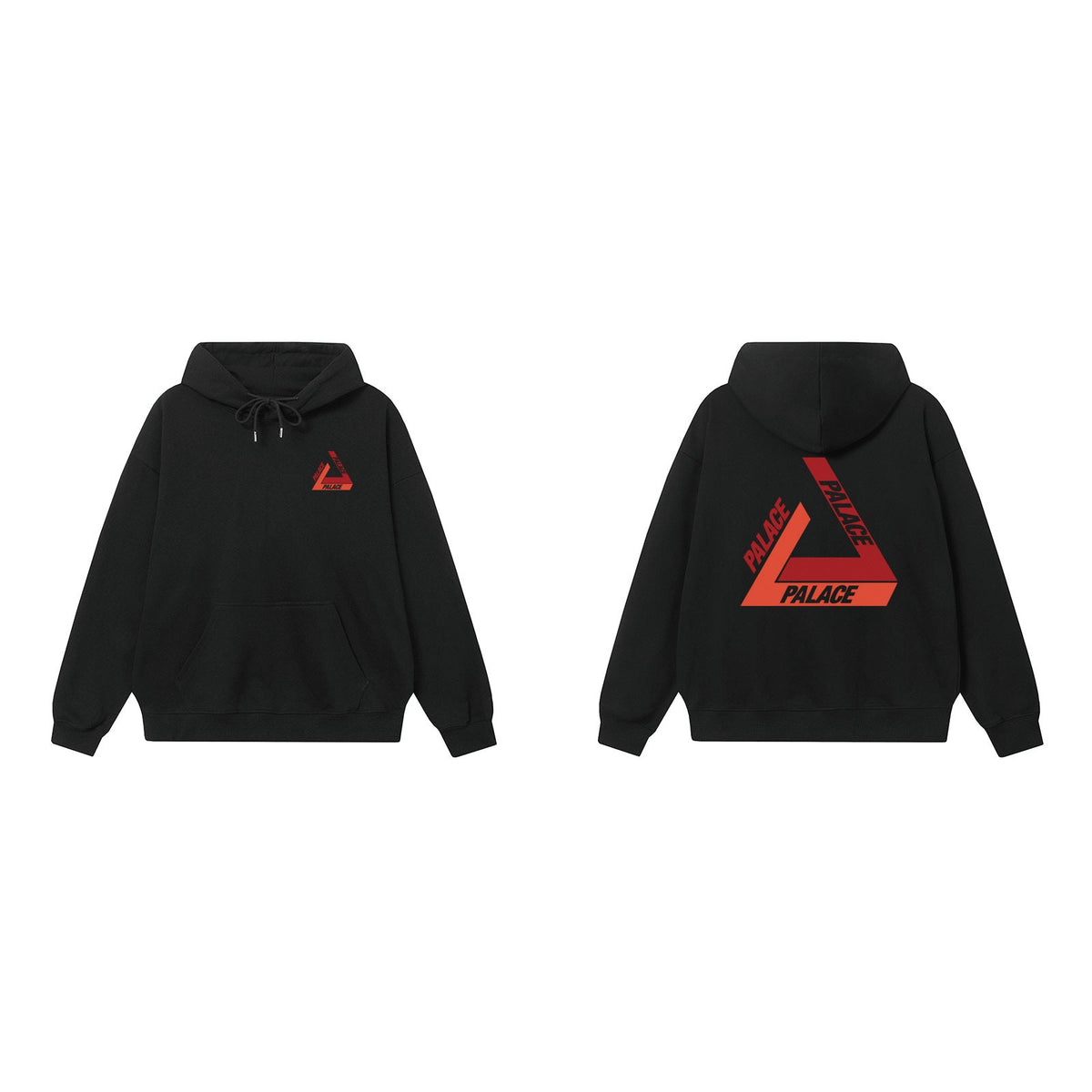 Palace Black Red Gradient Tri-Ferg Hoodie