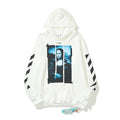 Off-White White Mona Lisa Tape Frame Hoodie