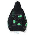 Off-White Black Green Tech Matrix Arrow Hoodie