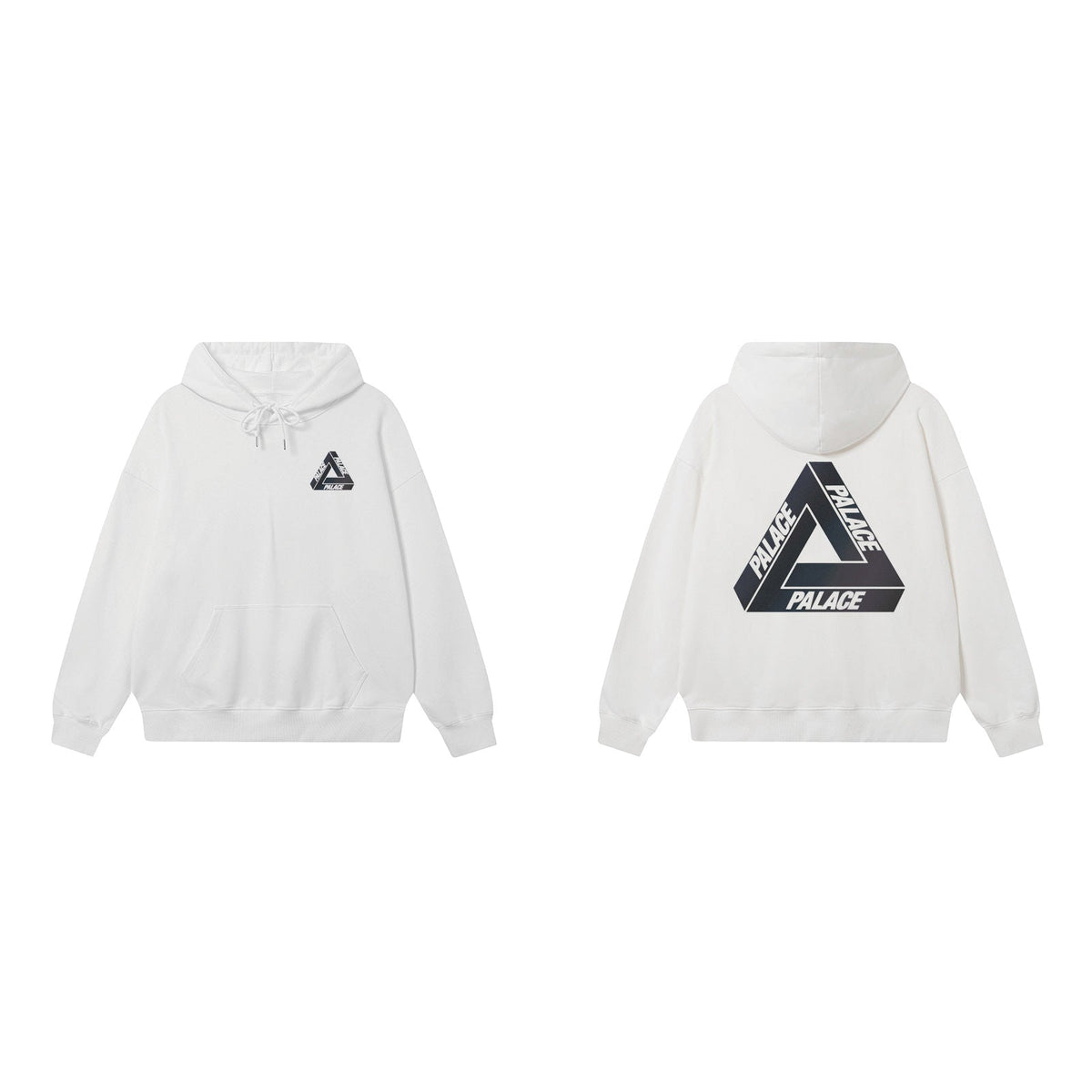 Palace White Classic Border Tri-Ferg Hoodie