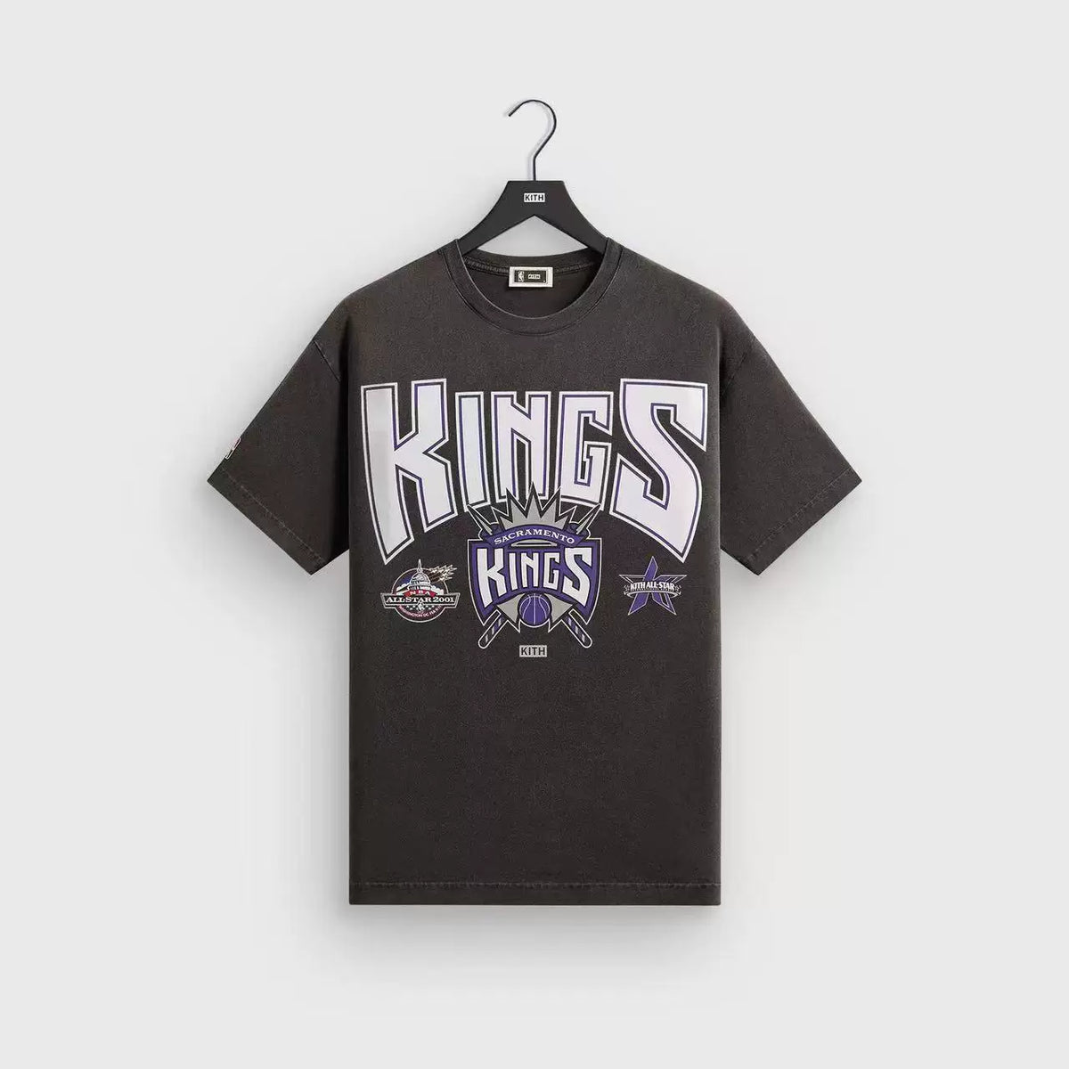Kith x Sacramento Kings Vintage 3D Lettering Basketball Tee