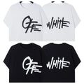 Off-White Cursive Script Arrow Logo Short Sleeve T-Shirt
