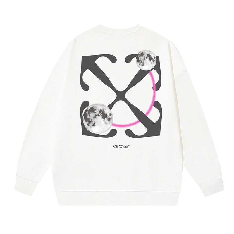 Off-White White Moon Orbit Arrow Crewneck Sweatshirt