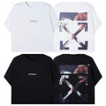 Off-White Figure Photo Arrow Graphic Short Sleeve T-Shirt