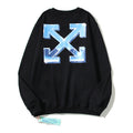 Off-White Black 3D Metallic Gradient Arrow Crewneck Sweatshirt