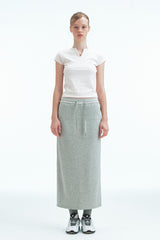 SLIT NECK T-SHIRT - PINK