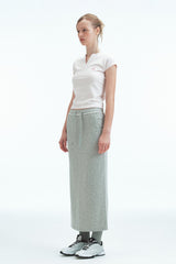 SLIT NECK T-SHIRT - PINK