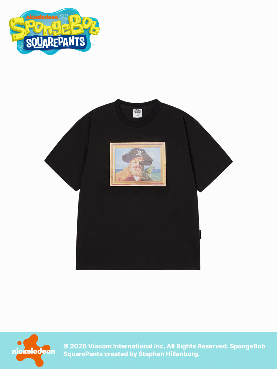 ADLV SPONGEBOB'S PIRATE SHORT SLEEVE T-SHIRT BLACK