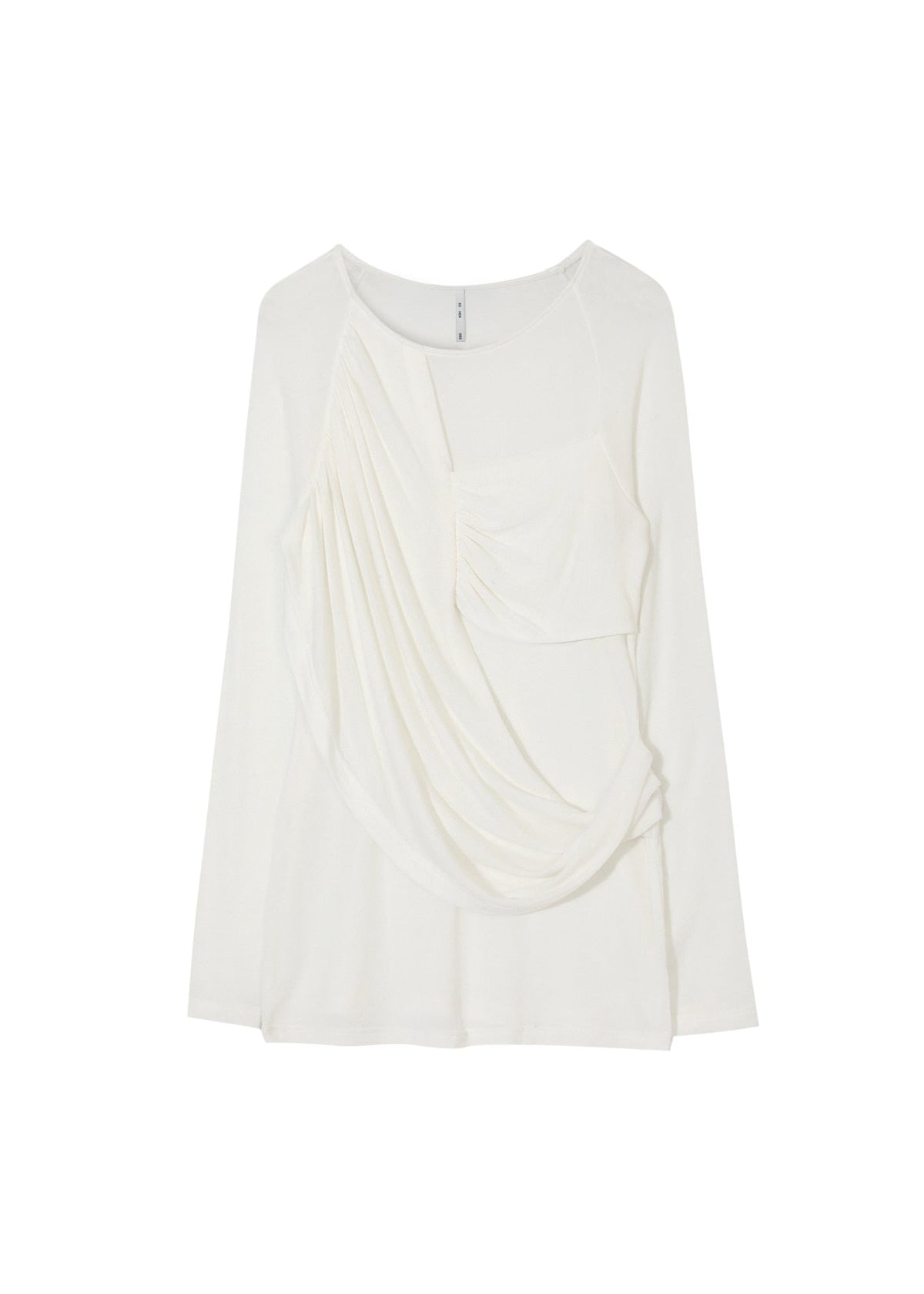 BOHEMSEO SOFT DRAPING T, WHITE