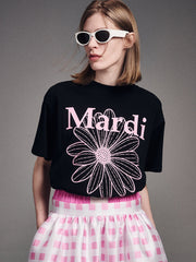 MARDI TSHIRT FLOWERMARDI_BLACK PINK
