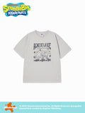 ADLV PERFECT PARTNER SPONGEBOB PIGMENT SHORT SLEEVE T-SHIRT LIGHT GRAY