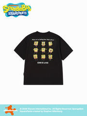 ADLV HAPPY SPONGEBOB SHORT SLEEVE T-SHIRT BLACK